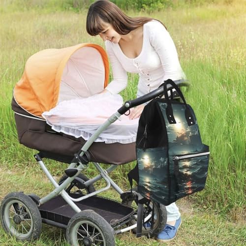 Sac à dos à langer imperméable grand format pour maman active - 6