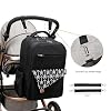 Baby Diaper Backpack - Large Capacity Water-Resistant Nappy Bag with Insulated Pockets, Stroller Straps, Travel Backpack&Outdoor Bag (Arrow Black)