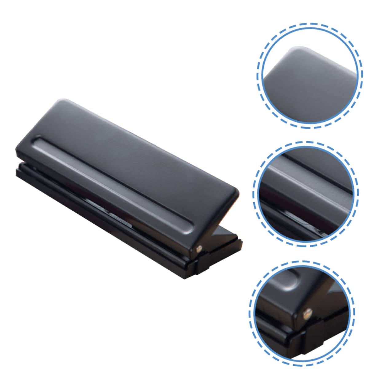 Veemoon Three Ring Hole Punch Machine Multifunctional Hole Puncher Notepad Refills Tool