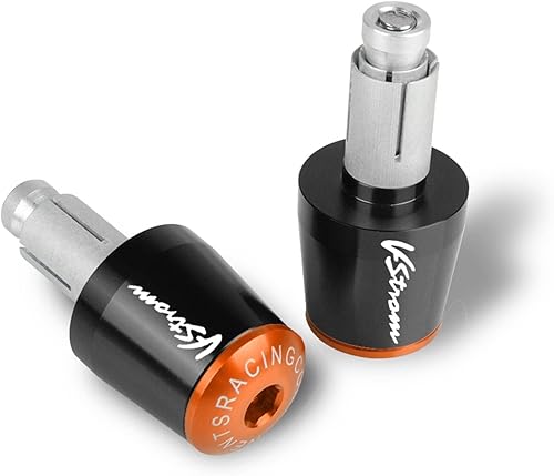 Miniatura 4 de Motocicleta 78 "22MM manillar empuñaduras mango barra extremo tapa para Suzuki V-Strom 650XT 1000XT 1050XT VStrom DL650 DL1000 DL250 (color  plata)