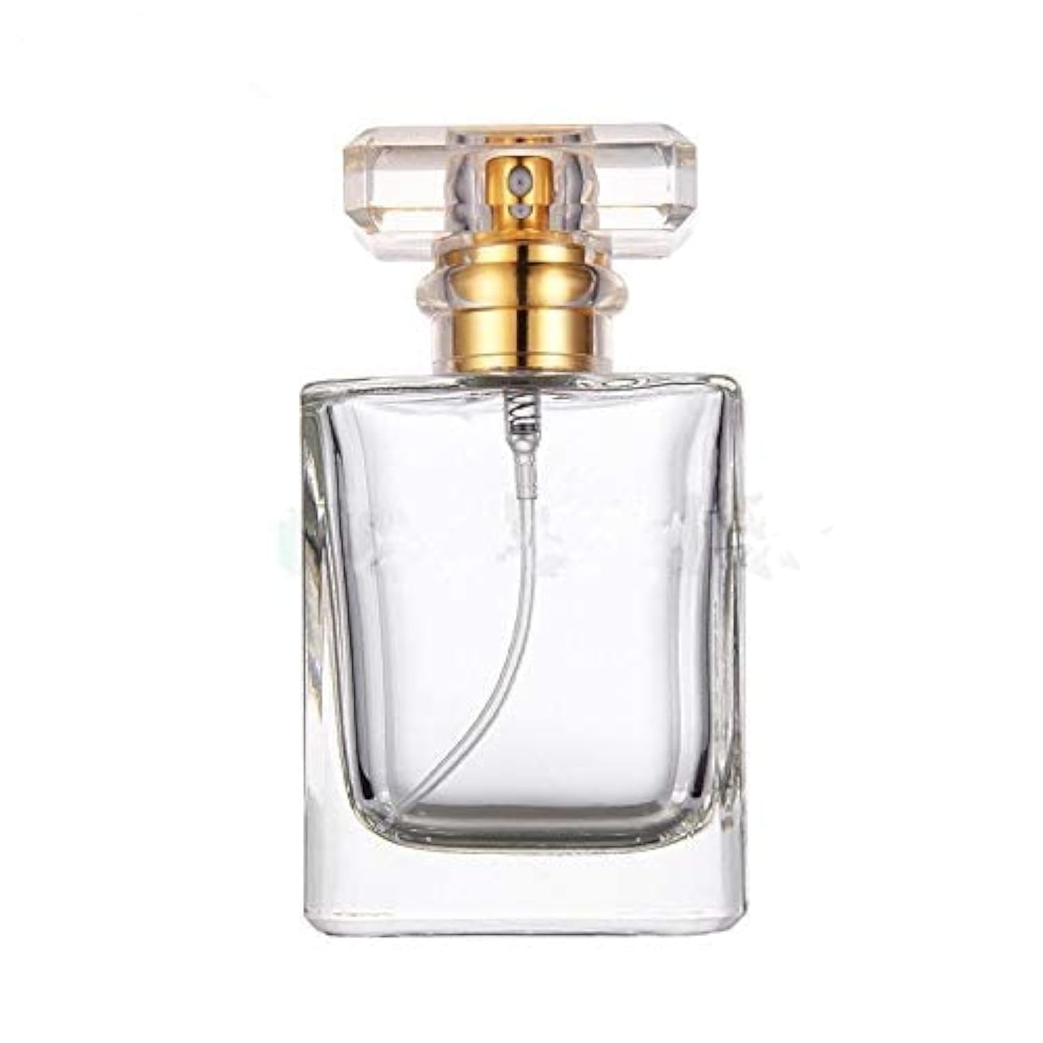 Zénitude Glassworks Gold 100Ml Empty Glass Perfume Spray Bottle Refillable Rectangular