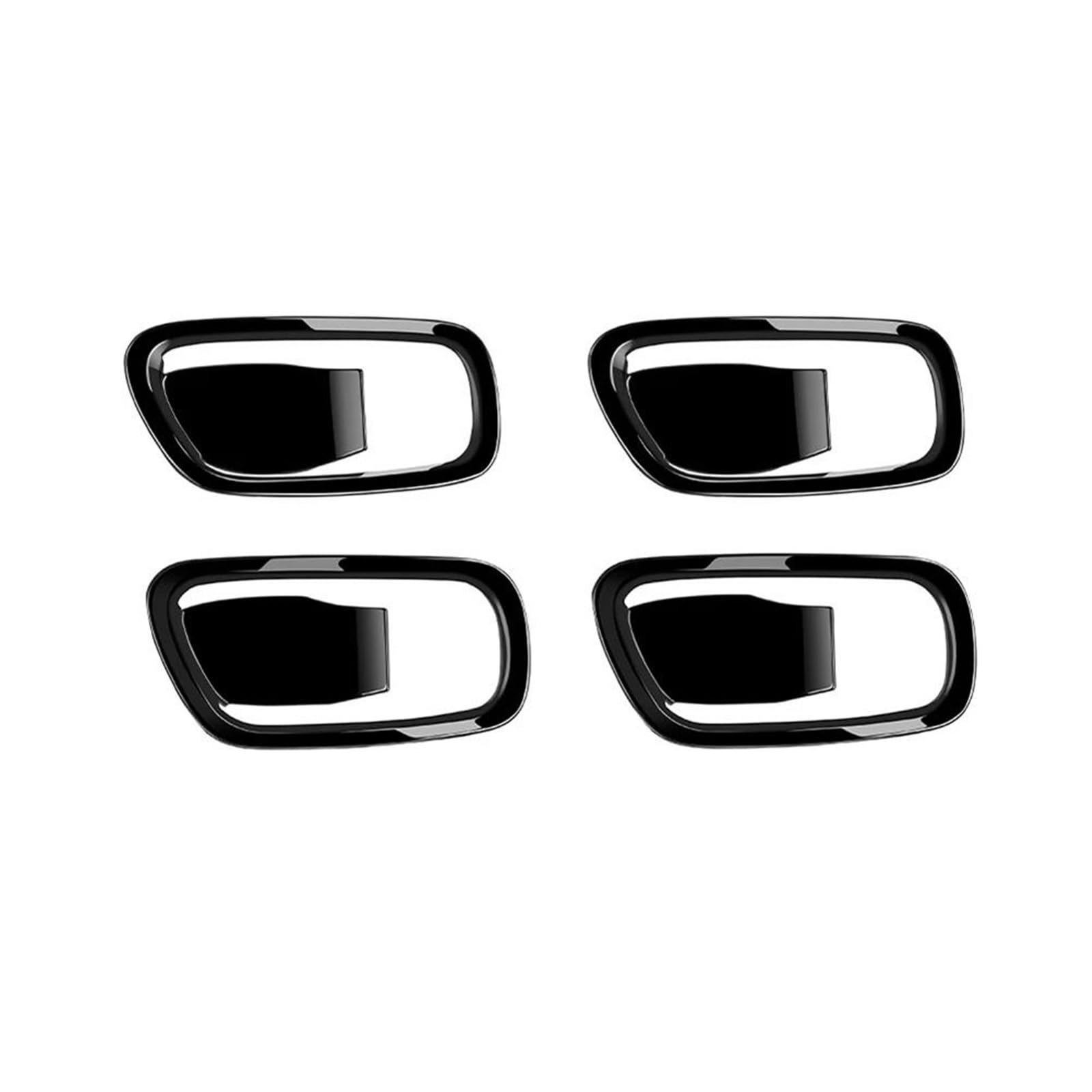 FHCBUTAE Interior Car Handle for HRV XRV XR-V HR-V 2022 2023 Gloss Black Interior Door Handle Bowl Panel Cover Trim