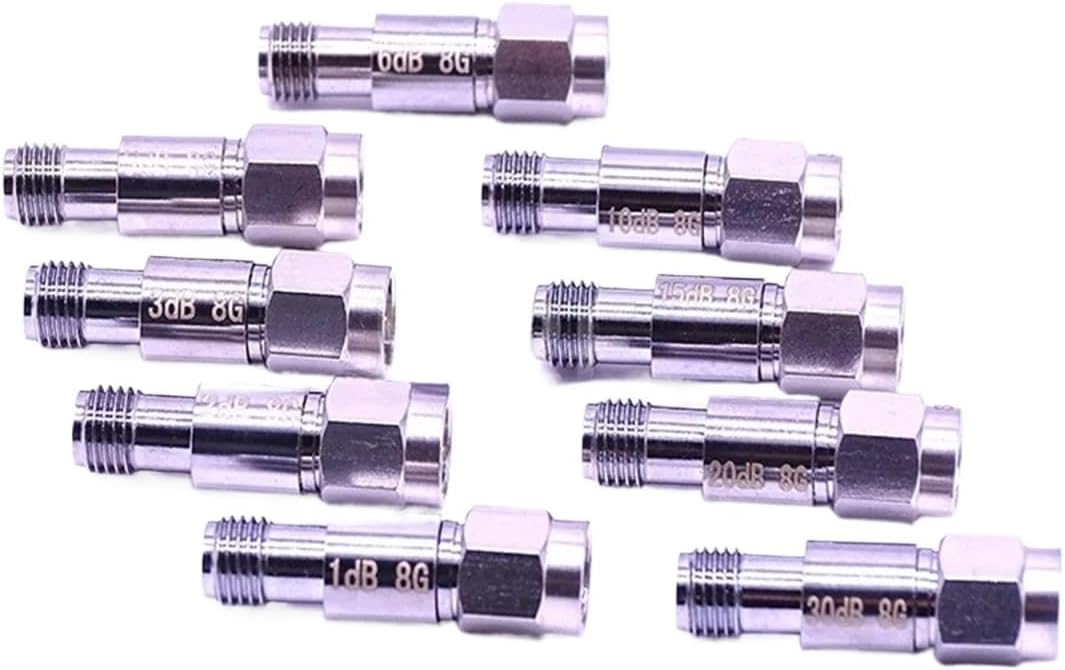 1PCS 2W SMA DC-8Ghz Coaxial Fixed Attenuators Frequency Fixed Connectors 40DB/30DB/25DB/20DB/15DB/10DB/6DB/5DB/3DB/2DB/1DB(2dB)