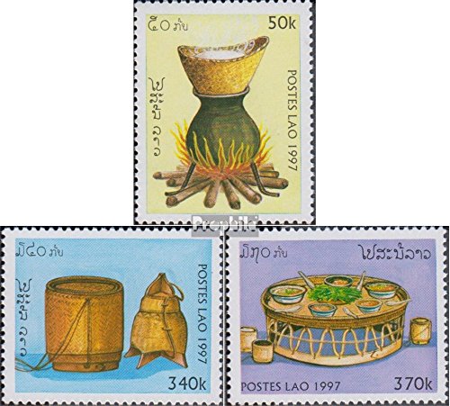 Prophila Collection Laos Michel.-No..: 1574-1576 (Completa Edizione) 1997 Laotische Cucina (Francobolli per i Collezionisti)