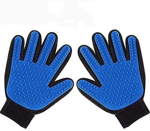 Pet Grooming Glove-Pet Hair Remover - Cat & Dog Brush Glove Deshedding Tool for Pet Fur Shedding-Massage Mitt Works-Perfect for Dogs &…