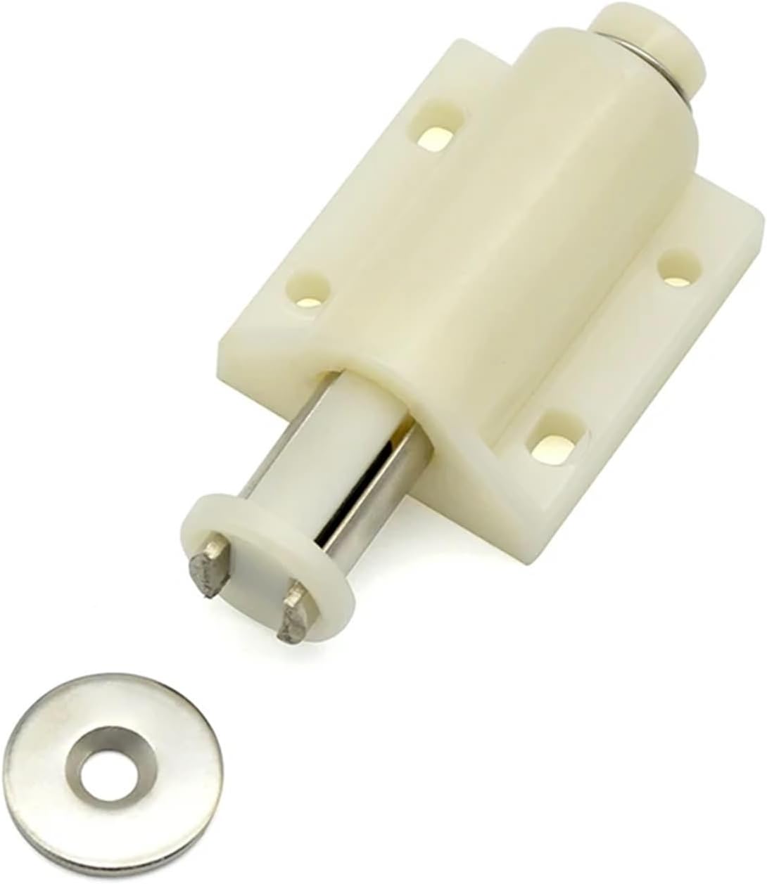 Push Type Rebound Device, Self-Locking Rebound Device, Magnetic Suction Cabinet Door, Magnetic Suction Button, Spring Magnetic 1Pcs(XK814-2B)