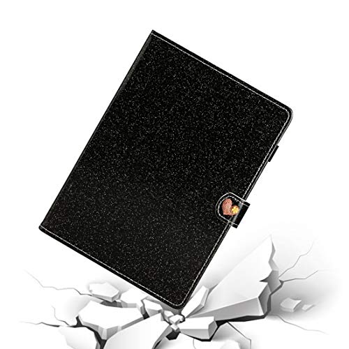 ZZjingli dla Amazon Kindle Fire HD 10 Miłość Klamra Brokat Horyzontalny Flip Leather Case z uchwytami i kartami kart (czarnymi) (fioletowy) (złoto) itp (Color : Rose Gold)