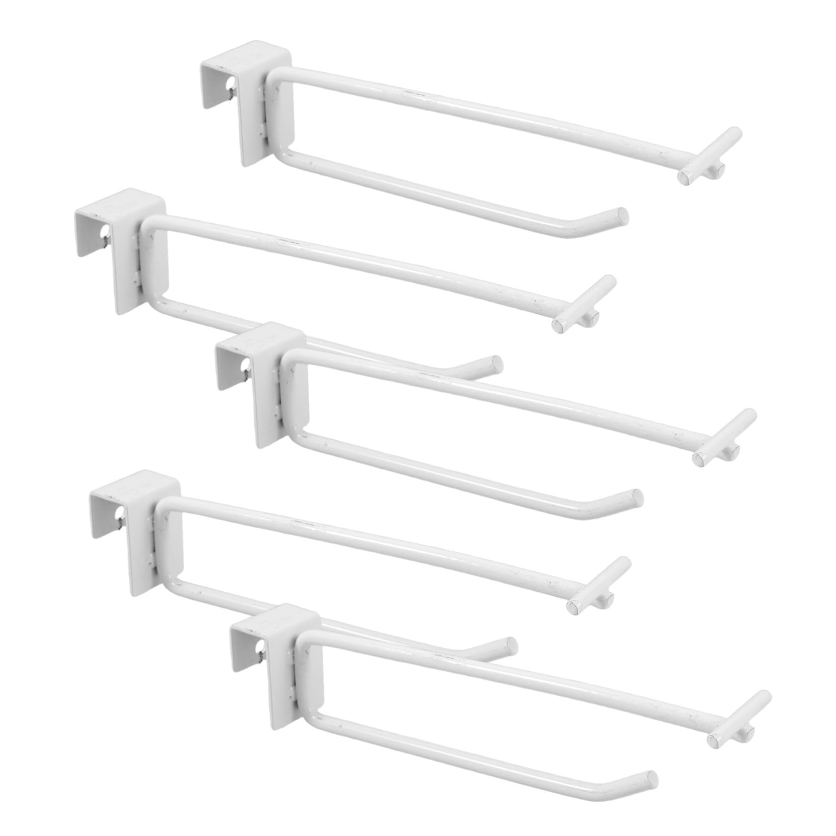 Crochets de rack de rangement de 5pcs en métal pour étagères