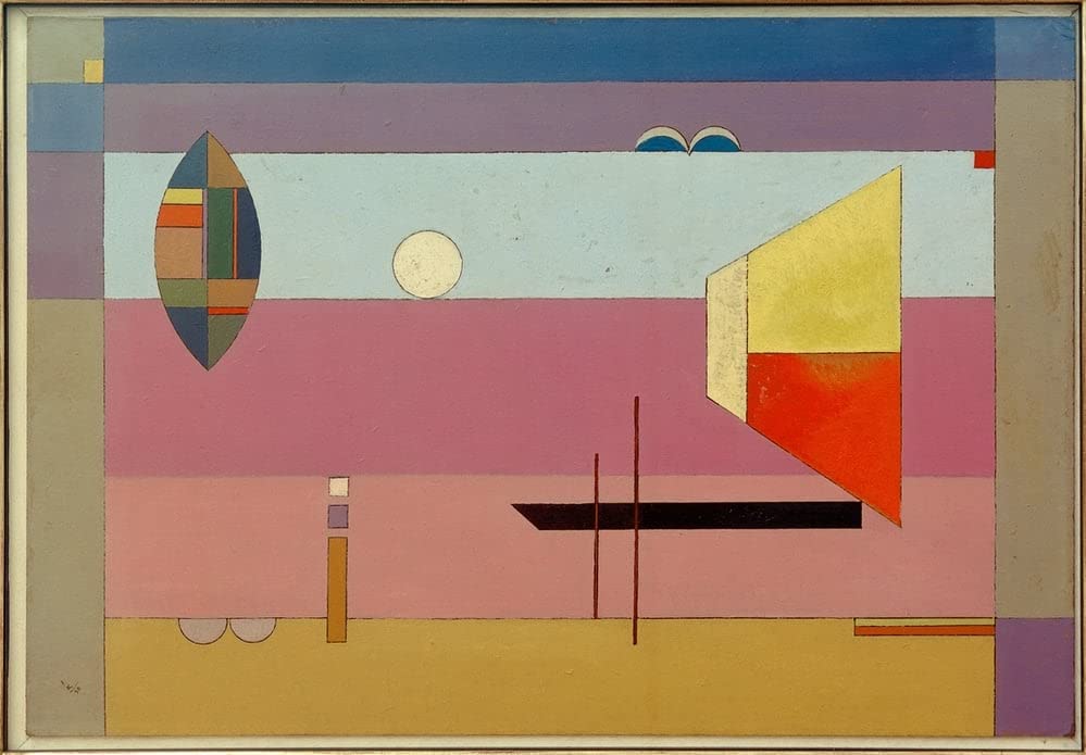 Toile Kandinsky Cool Stripes pour illuminer un salon contemporain