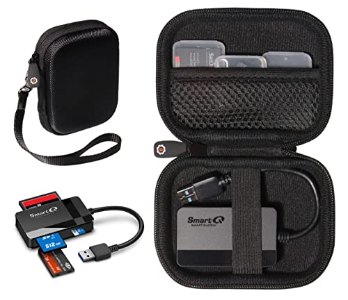 getgear Memory Card Reader Case for USB C/Apple Lightning to SD Card Camera Reader, Compatible with Oyuiasle, SmartQ C368/ C307, SZHAIYIJIN, UGREEN, Uni, Beikell, SUNTRSI, and etcs