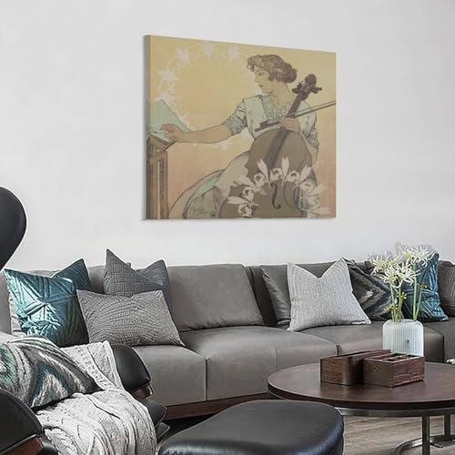 Alphonse Mucha Zdenka Cerny impression sur toile de qualité supérieure - 3