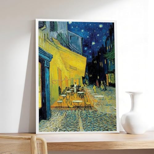Impression sur toile terrasse de café de haute qualité 50x76 cm - 7