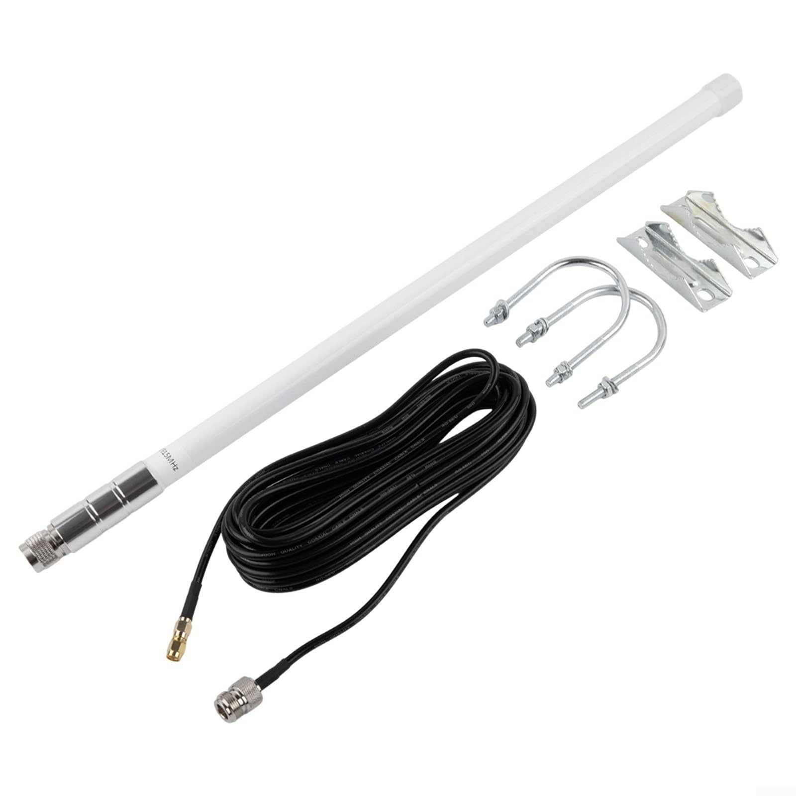 Antenne omnidirectionnelle en fibre de verre 12dBi pour LoRa Helium Miner avec câble RG58 de 8 m Connecteur N 868 MHz EU915 MHz US résistant aux intempéries pour Bobcat pour nebra pour rak Syncrobit