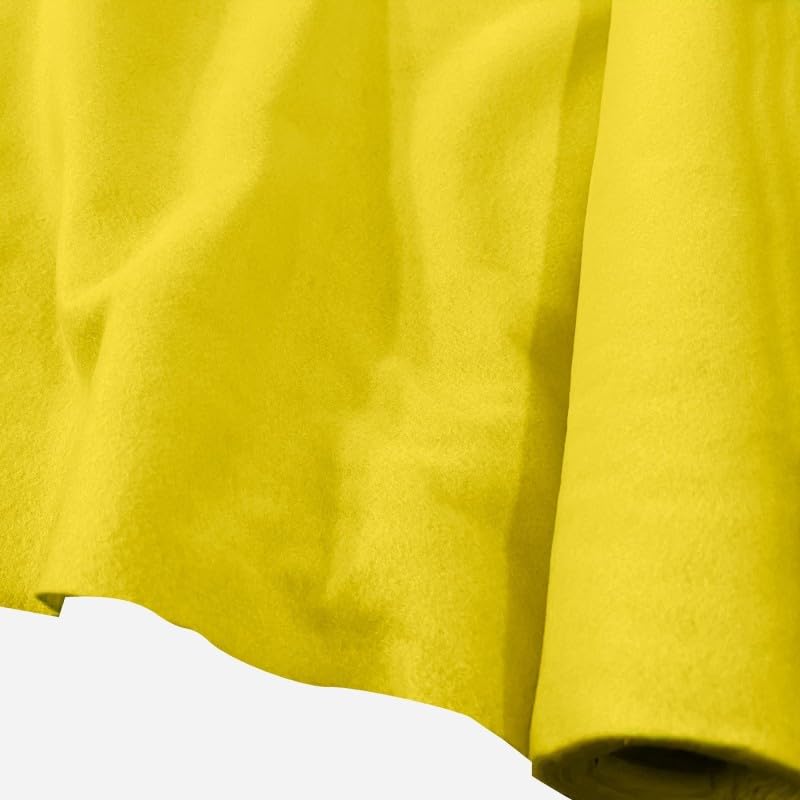 EU Fabrics Craft Felt Fabric | Fire Retardant Upholstery Material for Sewing | Soft Felt Sheet Fabric Roll for Home Decor, Art and Craft (Yellow, 1 Metre x 91cm) — image 1