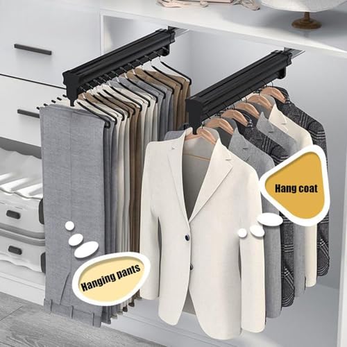 Rail de vêtements extensible de 360 à 560 mm pour garde-robe - 6