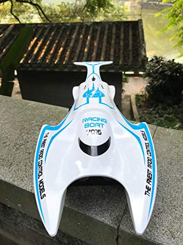 SOWOFA 17.8\" Remote Control Boat 45cm Hull Max Speed 30km Brush Motor Power Enough Water-Cool Fully Control rc Speedboat watercraft for Teens Adults Boys (10-24 Shipping dasy)