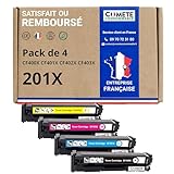 QUALITÉ PROFESSIONNELLE : 100 % compatible avec les imprimantes HP 201X CF400 pour lesquelles il est conçu, ce lot offre un rendement élevé de 2900 pages par cartouche de toner HP 201X noir et de 2300 pages par cartouche de toner HP 201X couleur (couverture de 5% par page) ainsi qu'une impression de haute qualité.