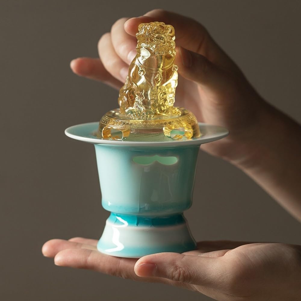 Torri dei gioielli Bruciatore di incenso fatto a mano in ceramica orientale | For il tè Gongfu e l'arredamento Zen