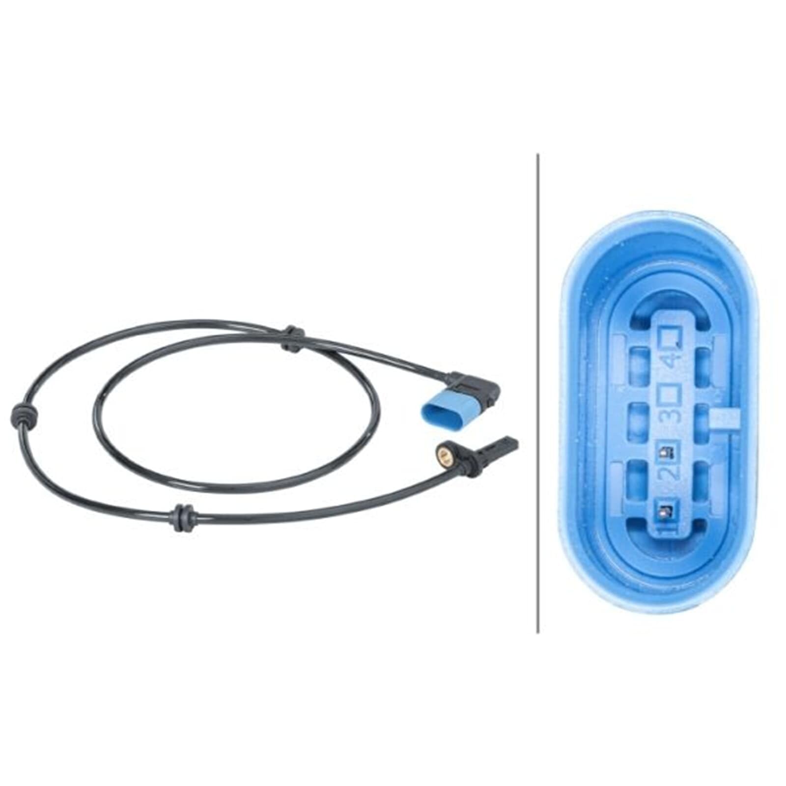HELLA 6PU 012 679-651 Sensor, revoluciones de la rueda - 12V - 2polos - Eje trasero