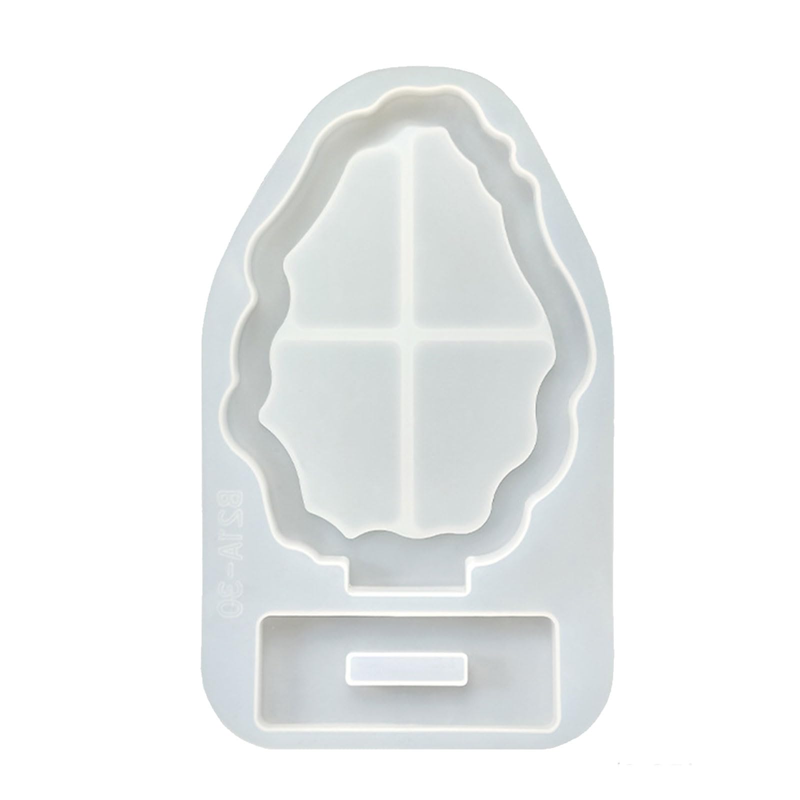 Greabuy Multipurpose Picture Frame Silicone Mold Heart Square Fan Oval Shaped Photo Frame Silicone Mold for Resin Casting Craft Epoxy Rosin Cast Heart Shape