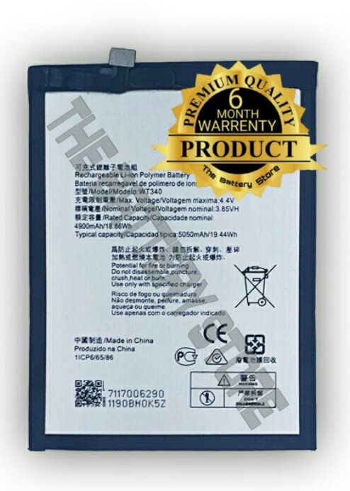 Image of THE BATTERY STORE Orignal WT340 Battery for Nokia G20 Battery with 6 Month Warranty and high Capacity Battery Backup.(for Nokia WT340)