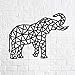 EWA Eco-Wood-Art Mural en Bois-Puzzle pour Adultes et Adolescents-Assemblage sans colle-364 pièces, Elephant, Noir
