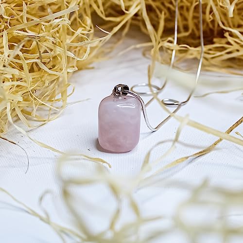 Image of Natural Energizing Crystal Tumble Pendant Handcrafted Healing Stone Jewellery for Positive Energy & Harmony