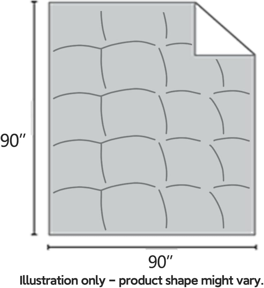 Super Soft and Luxurious Down Comforter,Down Fibers Duvet Insert, 100% Cotton Cover,Hotel Collection Fully Duvet Insert with 8 Corner Tabs,White, All Season Queen Size(90×90,50oz) - Image 5