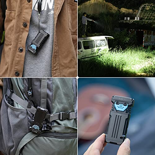 Wuben X2 2,500 High Lumens Outdoor Pocket Flashlight, 175° Floodlighting Mini Rechargeable Flashlight For Edc, Camping, Night Walk, Emergency With 6 Light Modes, Type-C Charging Lanyard, Waterproof #TOP5