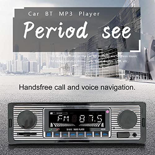 Autoradio, 4-Kanal-Bluetooth-Autoradio MP3-Player Fahrzeug-Stereo-Audio, Unterstützung FM USB AUX, mit Fernbedienung, Zum Fahren Im Fahrzeug (5513)