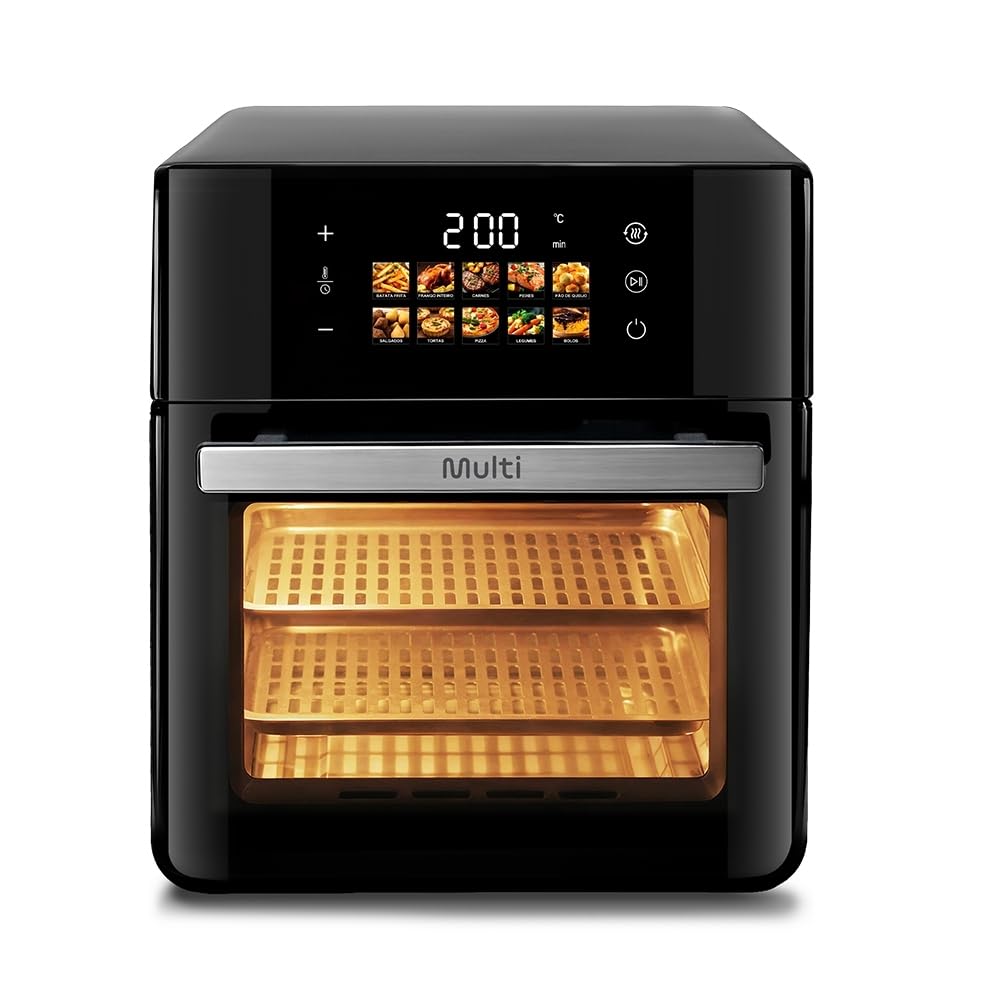 Forno Air Fryer 10L Multi Home 1500W 127V 11 Funções Painel Touch com 2 Assadeiras - GO256