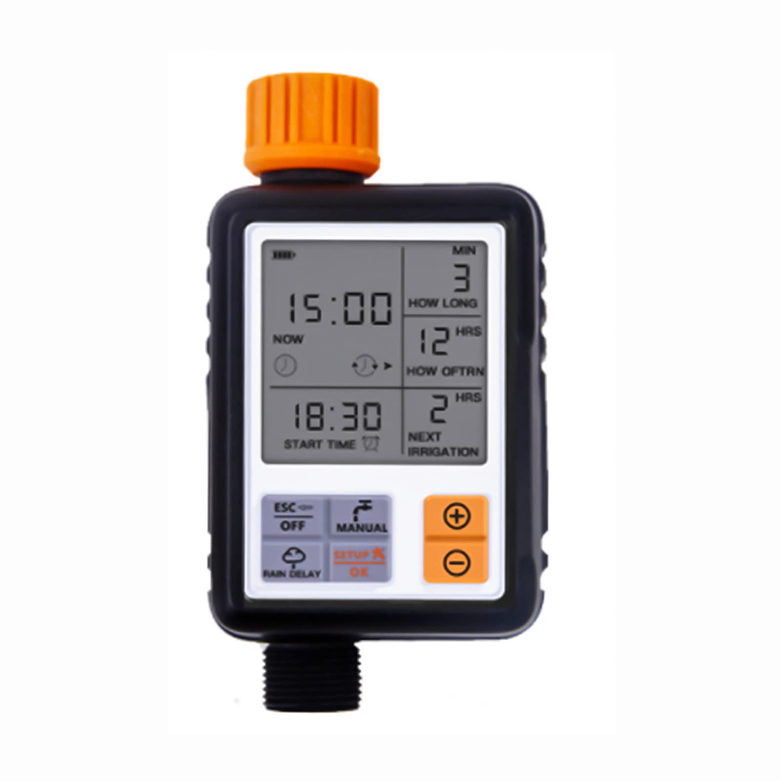 Kavolet Programmateur d'arrosage jardin programmateur, minuteur d'arrosage automatique jardin avec écran, minuterie de tuyau de jardin, IP65, contrôle automatique