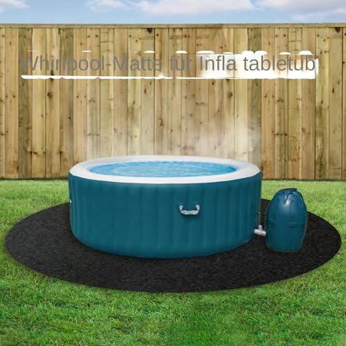 Tapis de protection de sol de 145 pouces imperméable pour spa gonflable et piscine - 4