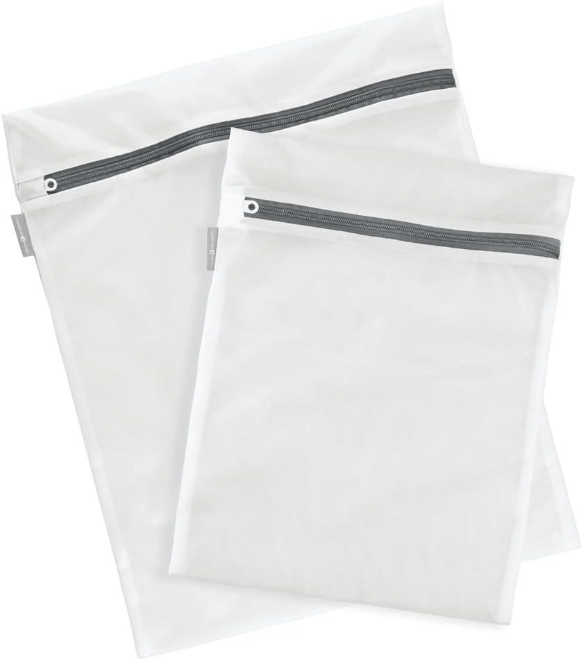 iDesign Mesh Laundry Bags with Built in Zipper for Cleaning