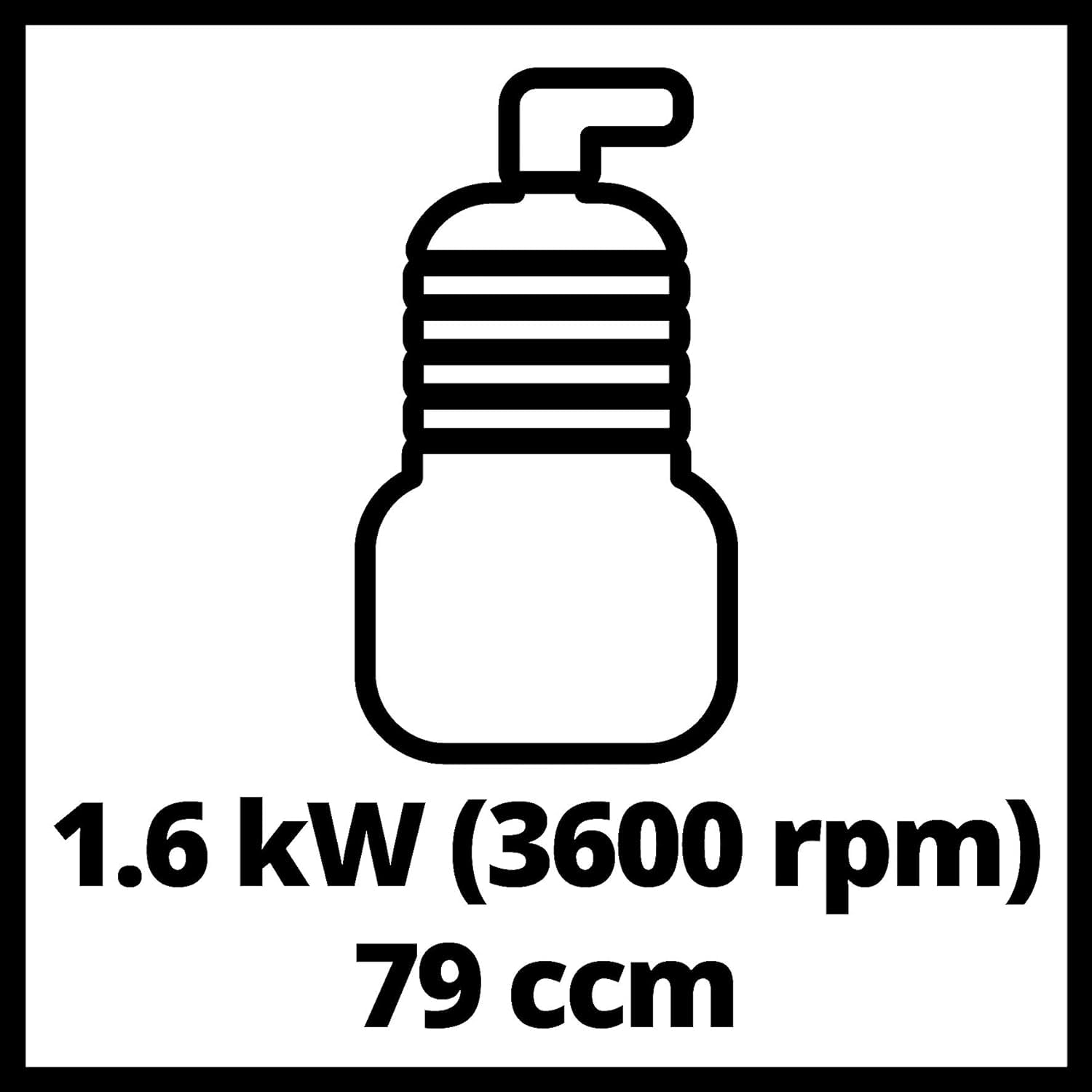 Pompe à eau à essence Einhell GC-PW 16 | 1 750 W | 2, 8 bars | Débit de 14 000 l/h | Hauteur de refoulement de 28 m | Bouchon de purge