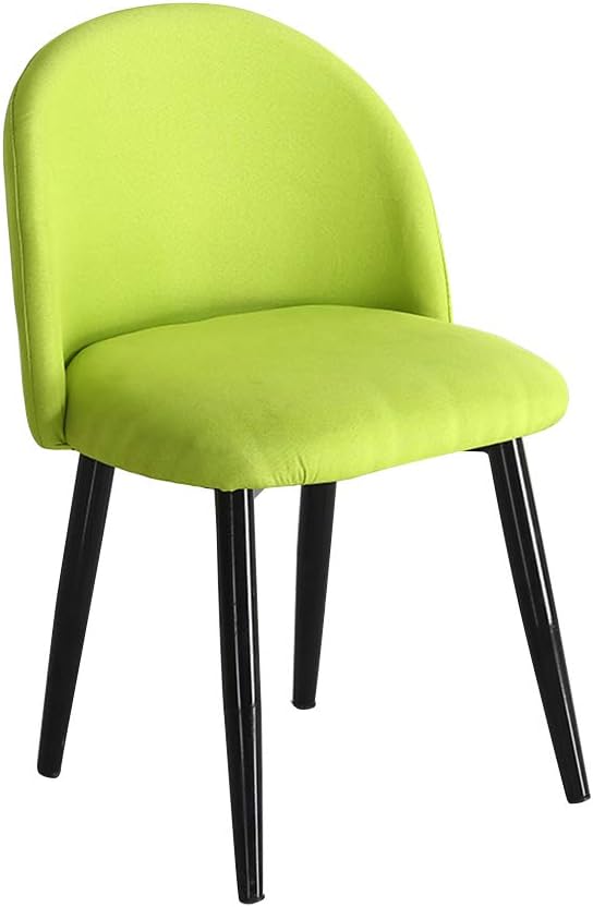 Dining Chair Nordic Style Dining Chairs,Wrought Iron Upholstered Side Chairs, Leisure Backrest Sofa Chair,Office Negotiate Chair,for Living Room/Kitchen/Restaurant/Hotel/Dresser/Cafe