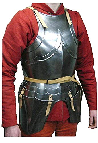 Medieval Upper Body Armor Breastplate Knight Cuirass Jacket Halloween Costume