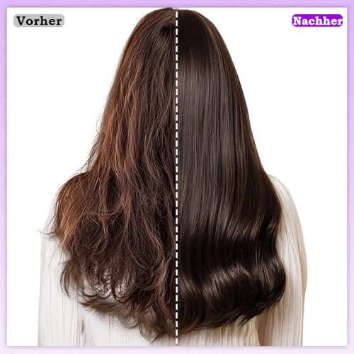 Haarbürste ohne Ziepen, Extensions Bürste mit Aufhängeloch Damen, Haarbürste Wildschweinborsten für trockenes/nasses/lockiges/glattes Haare, Lila