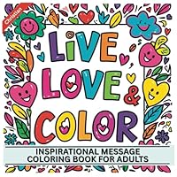 44 Inspirational Coloring Book for Adults: Quotes & Patterns to Color - Bold & Easy Positive Christians Affirmations for Adults Men Women & Teens B0F5P5Y9PX Book Cover