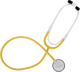TK-1 Professional Disposable Single-Patient Stethoscope Dual-Frequency MR Safe Lemon Yellow