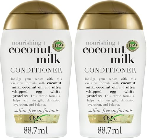 Image of OGX Nourishing + Coconut Milk Travel Size Conditioner 88.7 ml (Pack of 2)