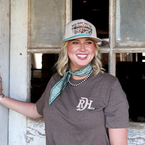 Image of Red Dirt Hat Company Southwest Adjustable Snapback Hat (Deserted - Stone)