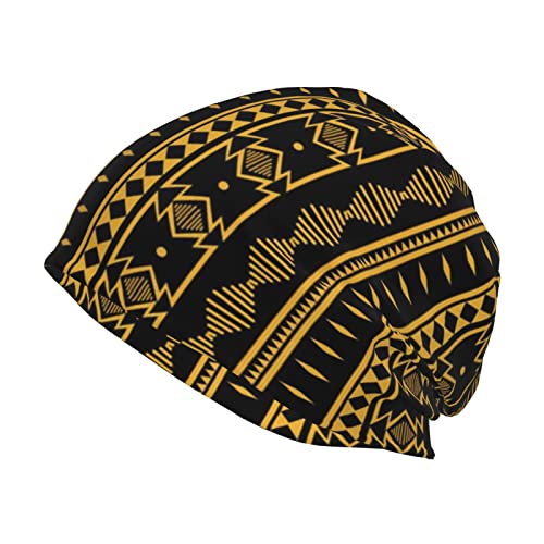 Image of African Slouchy Beanie Cap Winter Hats Casual Knit Beanie Skull Cap for Men and Women