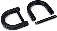 Vista 34 de 4 Piezas Anillos en D de Servicio Pesado Atornillables con Grillete de 1-1/2 Pulgadas Negro Gunmetal Forma de U Anillo D de Repuesto para Bolso