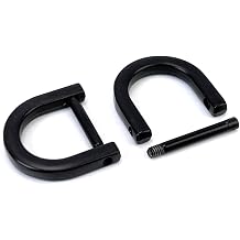 Heavy Duty D Rings Screw in Shackle U Shape Replacement D Ring for Purse Keychain Dog Collar Leather Craft