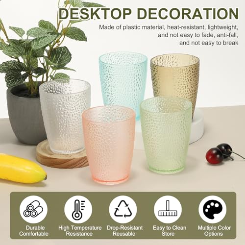 Verres réutilisables en plastique effet cristal pour bar et table - 5