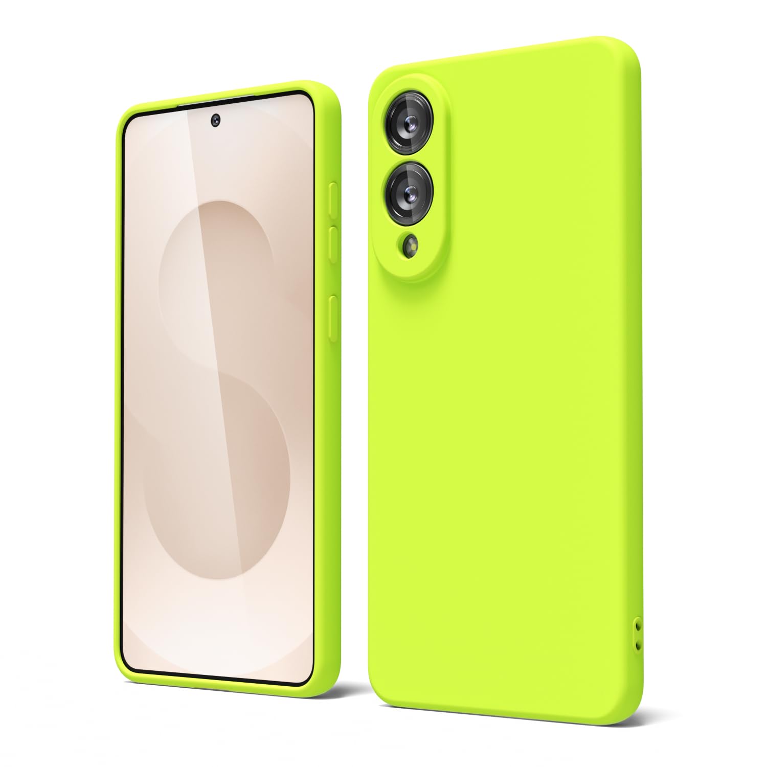 oakxco for Samsung Galaxy S24 Ultra Phone Case Liquid Silicone, Neon Bright Solid Color, Thin Slim Soft Rubber Gel Matte TPU Plain Simple Cover for Women Girl Cute, Hot Pink Fuchsia — view 404