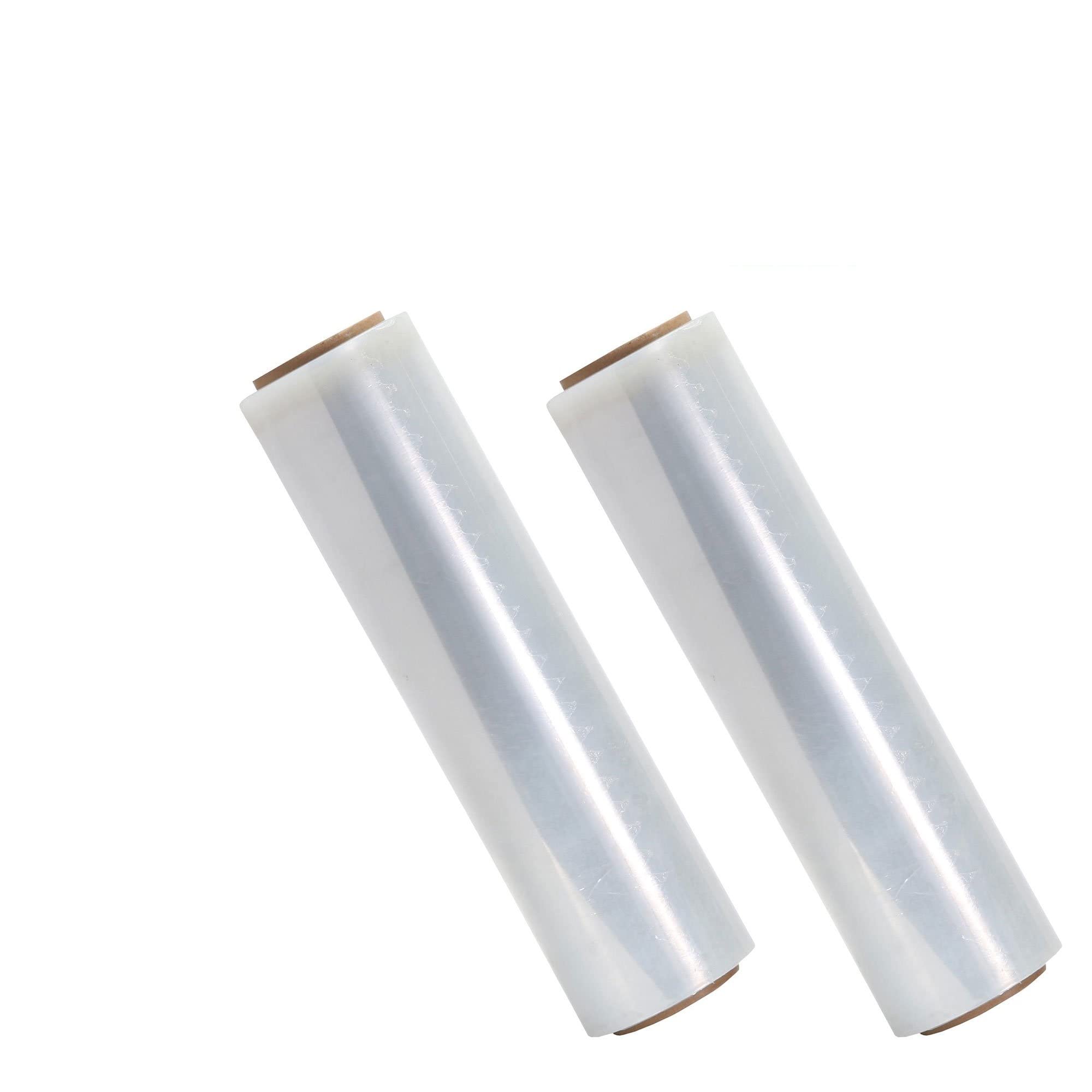 Envoltura de palé resistente, calibre 80, 45,7 x 152,4 m, fuerza industrial, película de resistencia de grado comercial, movimiento y embalaje, para muebles, cajas, palets