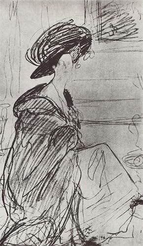 Portrait de la princesse OK Orlova par Serov pour décoration murale salon