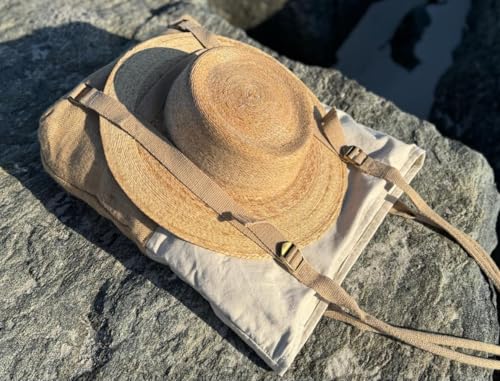 Beach Bag - Large Woven Beach Tote Bag - Boho Chic Travel Tote Bag With Hat Holder3